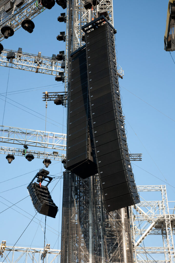 Impianto audio per evento